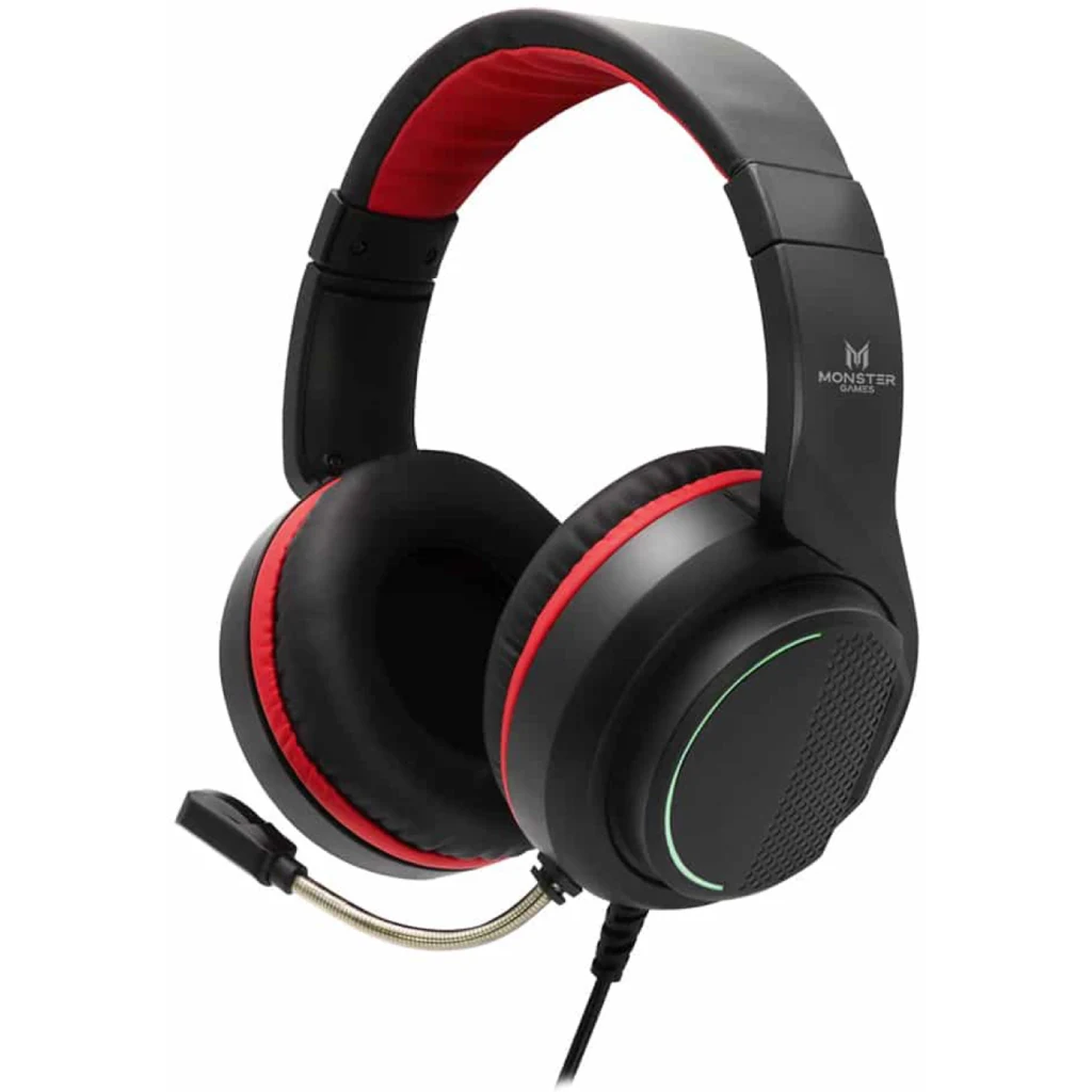 Audífonos Gamer Monster AU928 RGB Conectividad Alámbrica Cable 1.8 Metros