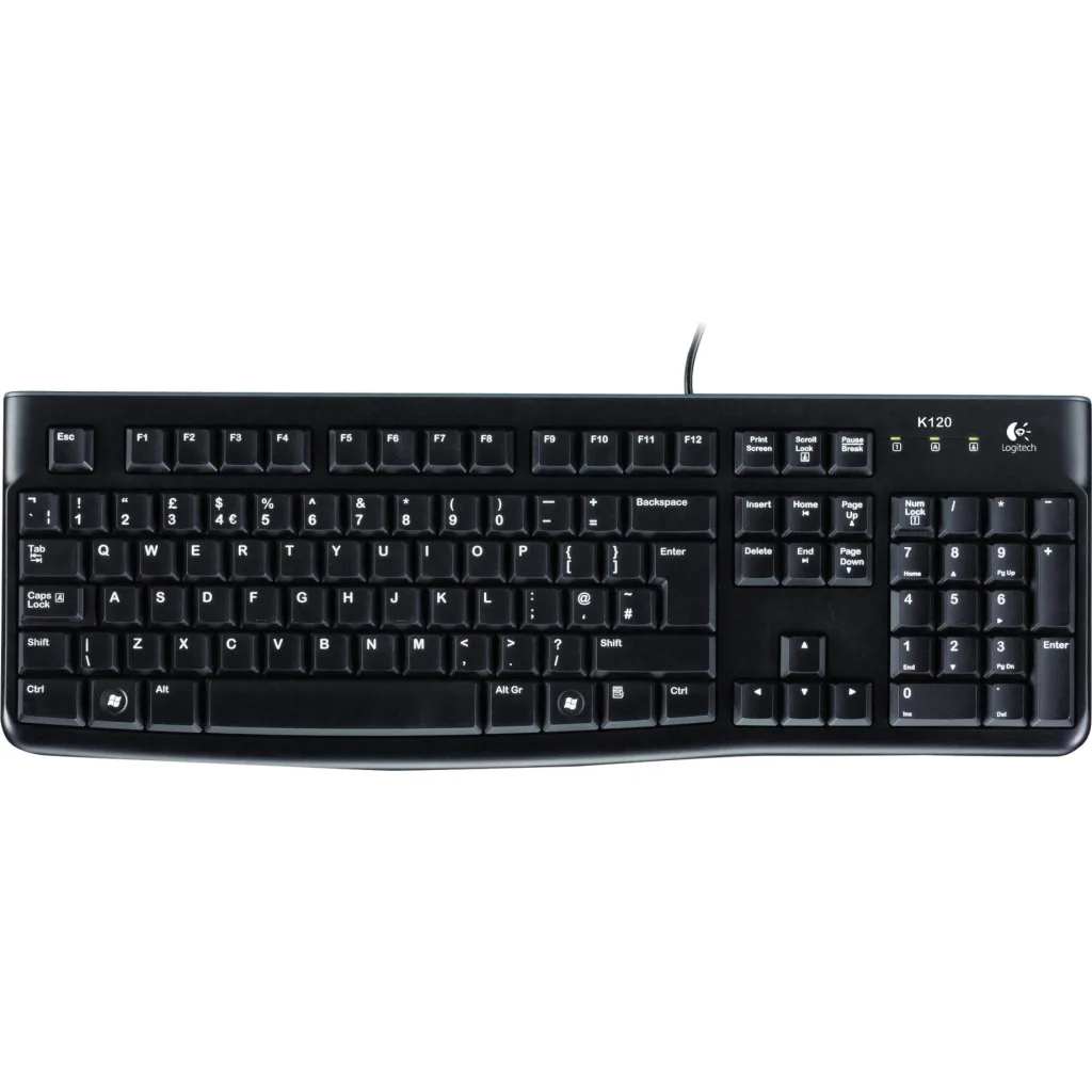 Imagen 5 de Kit Teclado Mouse Alámbrico Logitech MK120 Interfaz USB Color Negro (Nuevo, Caja Abierta)