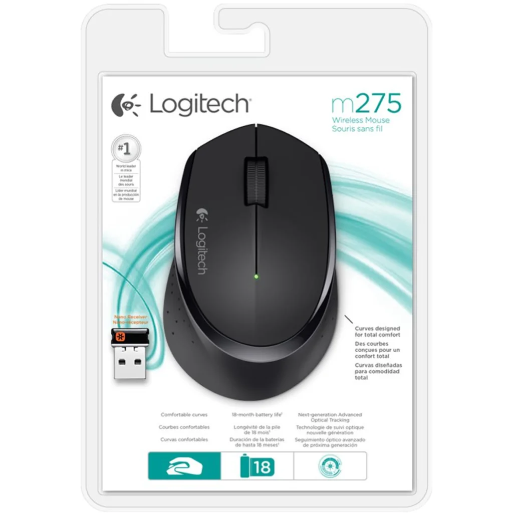 Imagen 8 de Mouse Inalámbrico Logitech M280 Receptor USB 3 Botones 1000+- dpi Color Negro