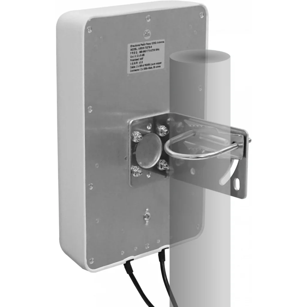 Imagen 1 de 2x7/9dBi 2-SMA-M/5mt 698-960 1710-2700MHz Pol-X Antena Panel 26x17x6cm