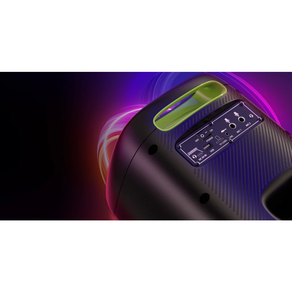 Imagen 14 de Klip Xtreme - Speaker system - Black - KLS-655-2M Two wireless mic
