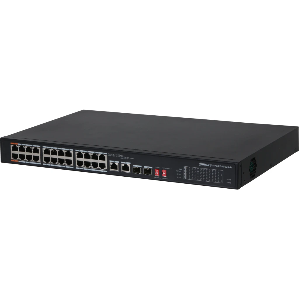 Imagen 2 de Switch Dahua DH-PFS3226-24ET-240. 24 Puertos Poe, 240W