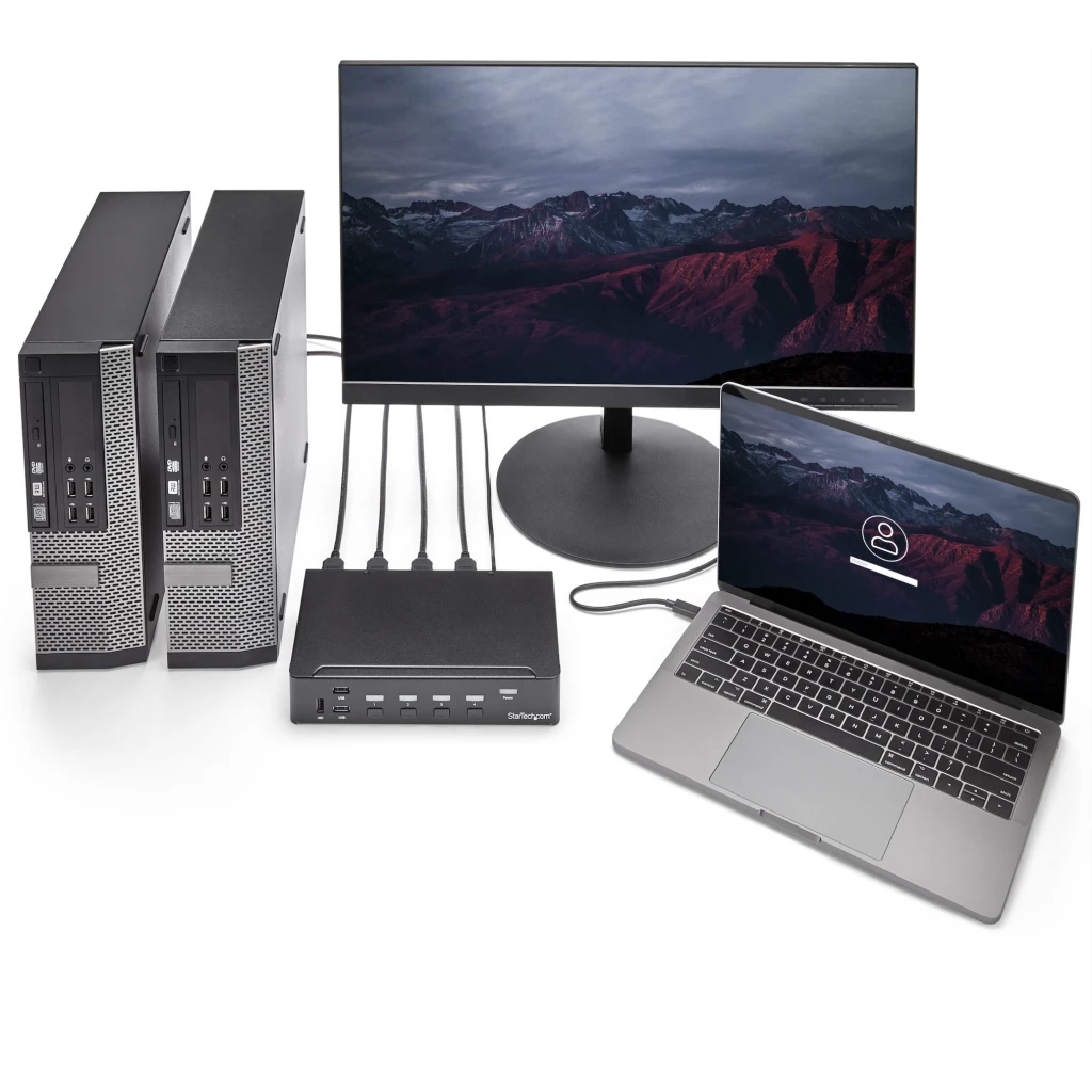 Imagen 2 de Switch Conmutador KVM de 4 Puertos HDMI 1080p con USB 3.0 - StarTech
