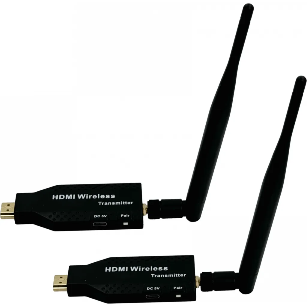 Imagen 3 de KIT HDMI INALAMBRICO HD HDMI-HDMI ANT-DESMONTABLES 50MT 5,8GHZ