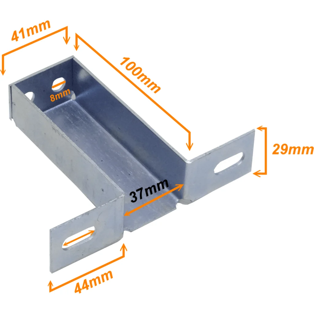 Imagen 3 de 10cm Soporte Metalico 101x125mm 41x31mm para CCA-120-C y CCA-240-C