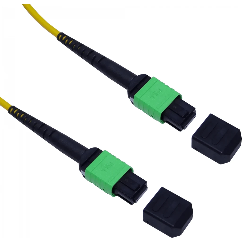 Imagen 1 de 3mt MPO-MPO 12-Fibras Type-B MonoModo SM Jumper Cable Fibra LSZH 9/125