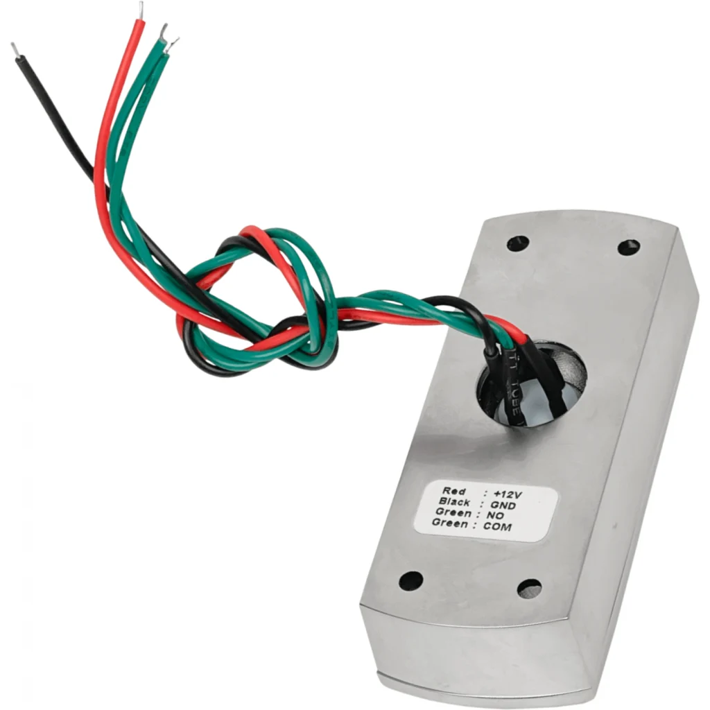 Imagen 3 de ZK Boton Pulsador-N/A 30x81x24mm Placa Metal Sobrepuesto