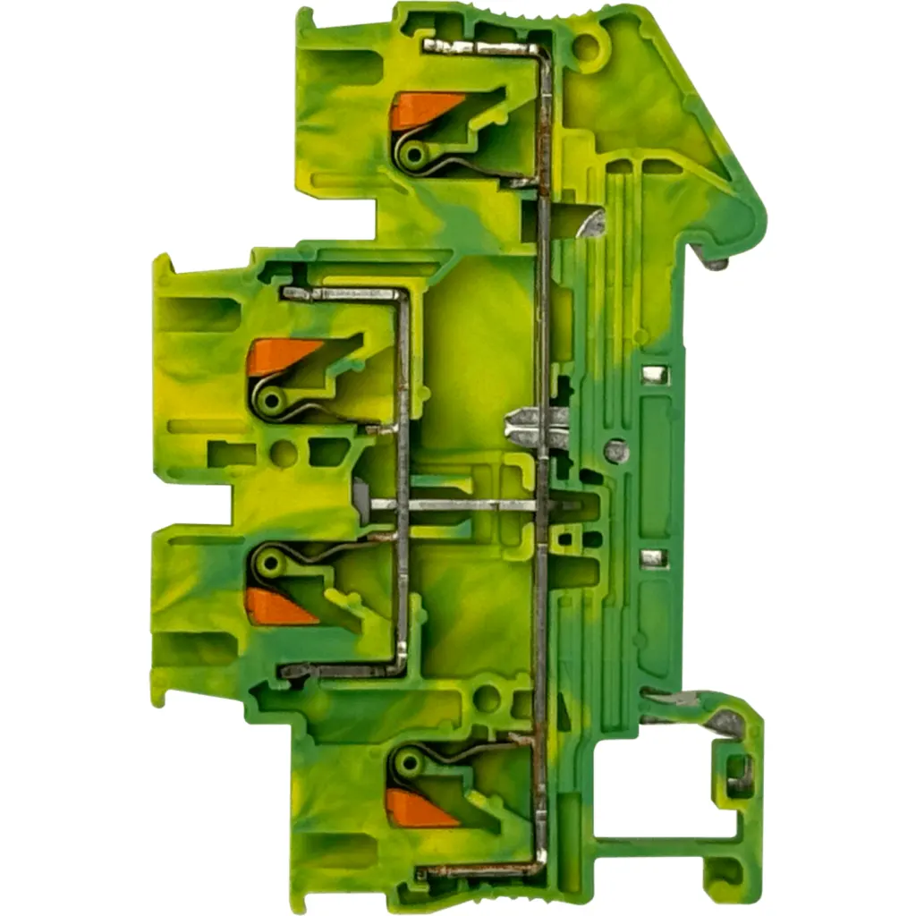 Imagen 3 de PHOENIX Borne Conexion-4 PT Riel-Din 0,2-2,5mm2 AWG28-14 Verde