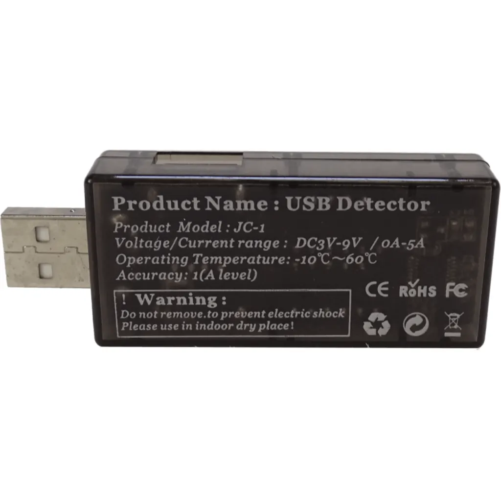 Imagen 2 de Tester Digital USB Volt Ampere KWS-10VA 1-AM 2-AH