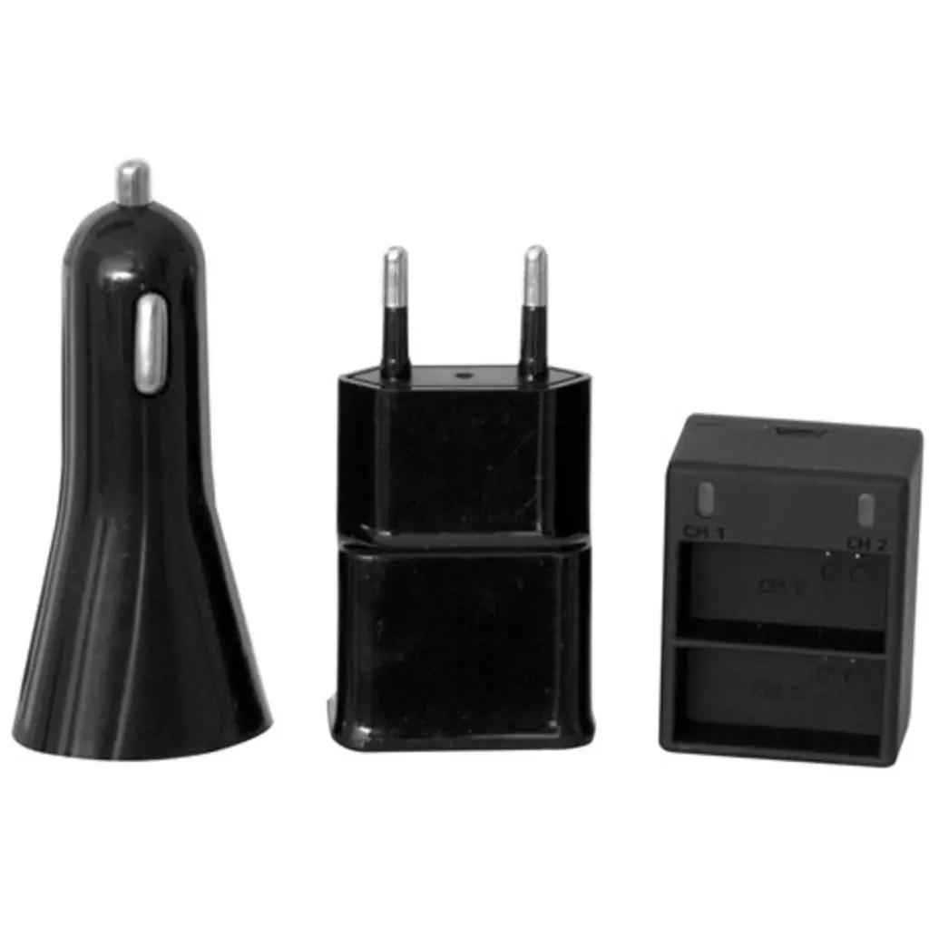 Imagen 2 de KIT CARGADOR 220 V / 12 V COMPATIBLE GO PRO