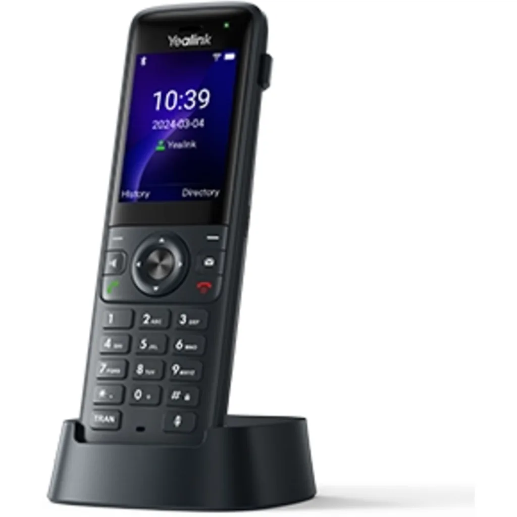 Imagen 0 de Telefono inalambrico SIP WI-FI 6 doble banda,pantalla color 2,4 pulgadas, bluetooth 5.0, 4 cuentas SIP y bateria de 2000mAh. Incluye base de carga