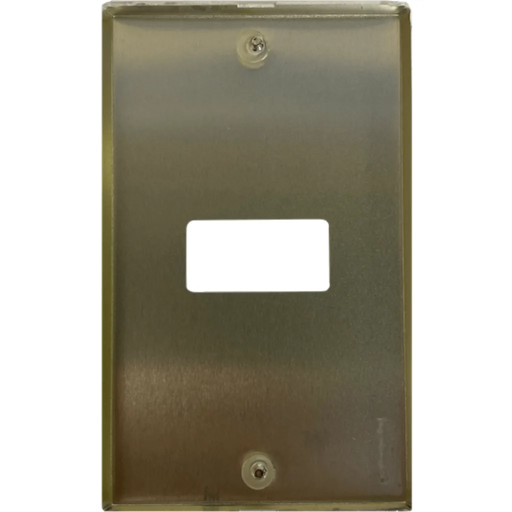Imagen 2 de BTICINO Placa 1 Puesto Modulo Aluminio c/Tornillos