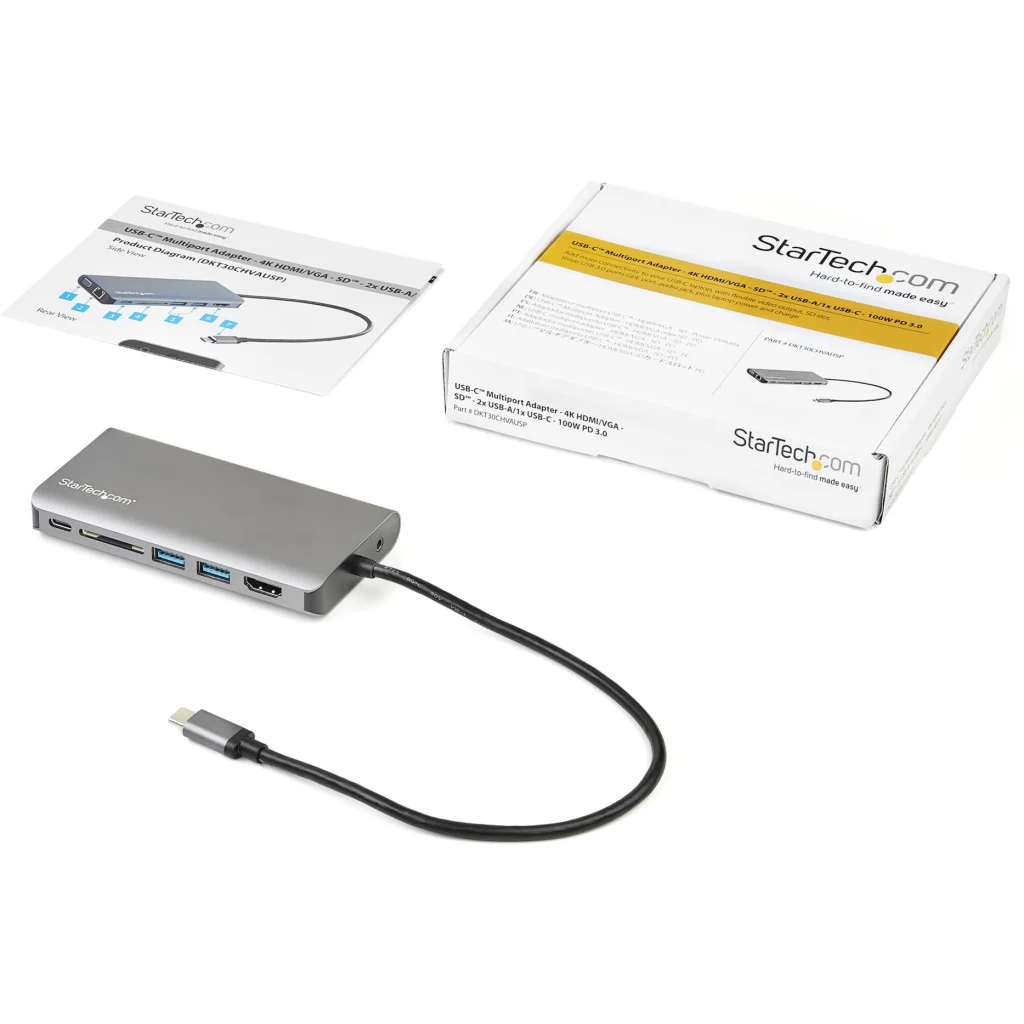 Imagen 11 de Adaptador Multipuertos USB-C HDMI/VGA 100W PD Ethernet 1xUSB C 2x USB 3