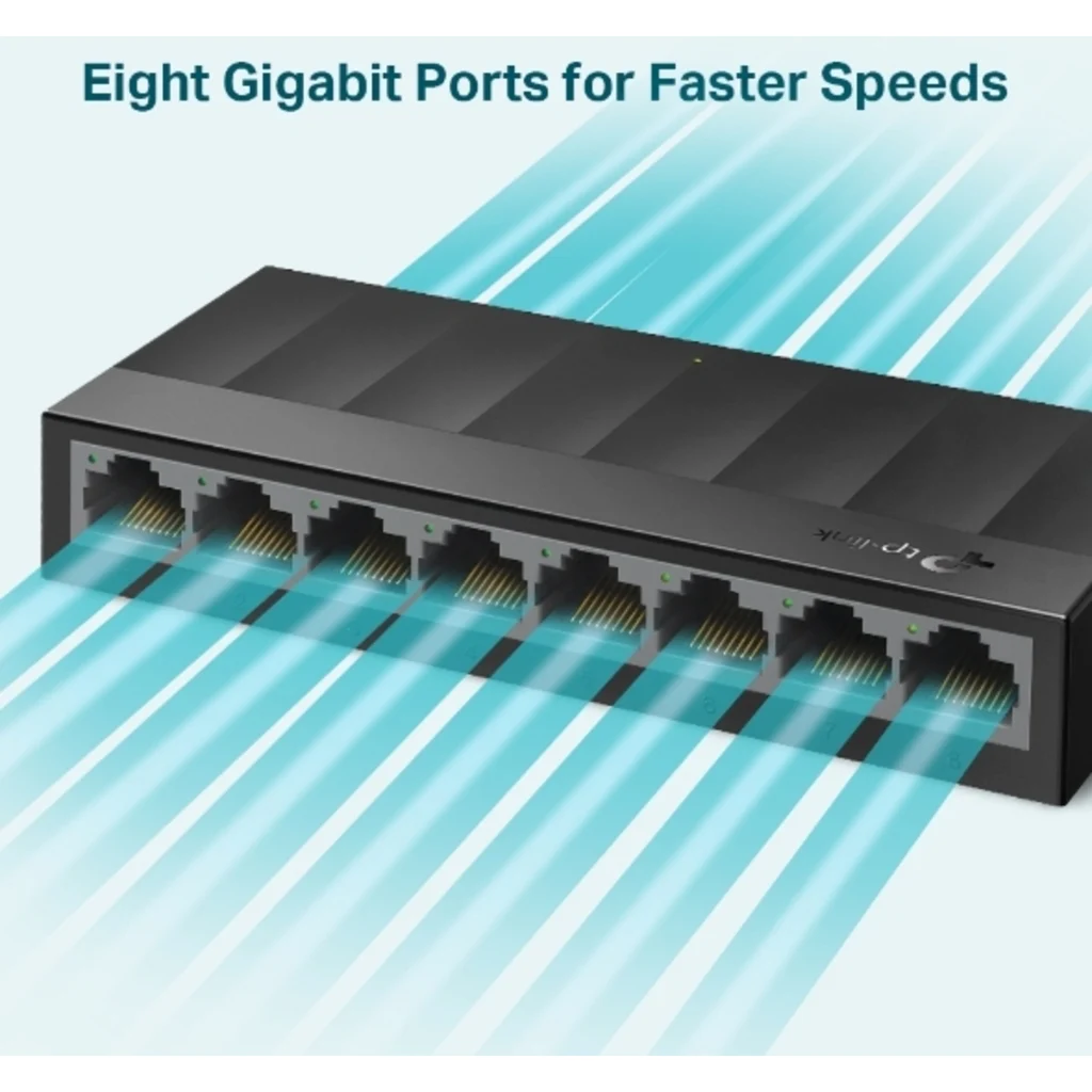 Imagen 1 de TP-LINK SWITCH 8-PORT GIGABIT DESKTOP UN / LS1008G