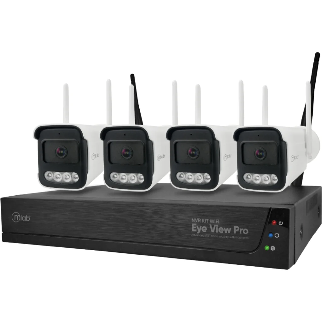 MLAB KIT NVR 4 CAMARAS WIFI EYE-VIEW PRO 1296P PTZ OUTDOOR IP67