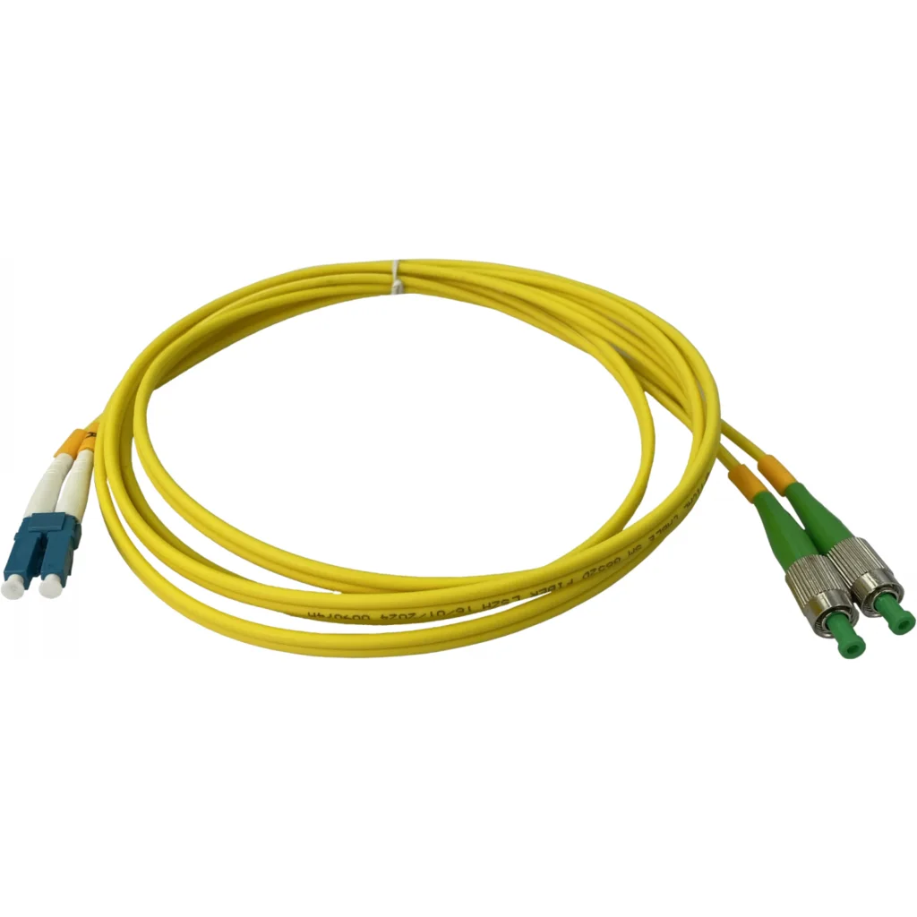 Imagen 2 de 2mt FC/APC-LC/UPC MonoModo SM Duplex Jumper Cable Fibra 9/125um 3mm 