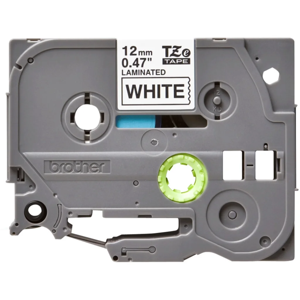 Imagen 2 de Cinta Rotuladora Brother TZE-FX231 Flexible de 12MM x 8MTS Negro Sobre Blanco