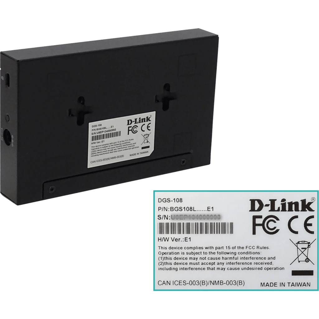 Imagen 4 de Switch D-link DGS-108, 8 Puertos 10/100/1000 16 Gb/s, Gigabit Plug&Play