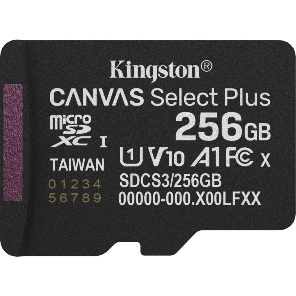 Imagen 2 de Memoria microSDHC 256GB Kingston Canvas Select Cat10 UHS-I U1/U3 A1 Lec 150MB/s