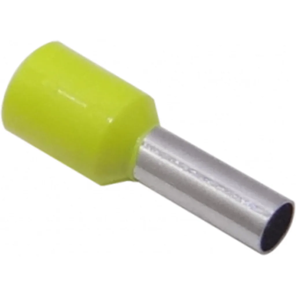 Imagen 1 de Amarillo 4,0mm2 9/16mm 100-unid AWG12 Ferrules Terminal Aislado Crimp