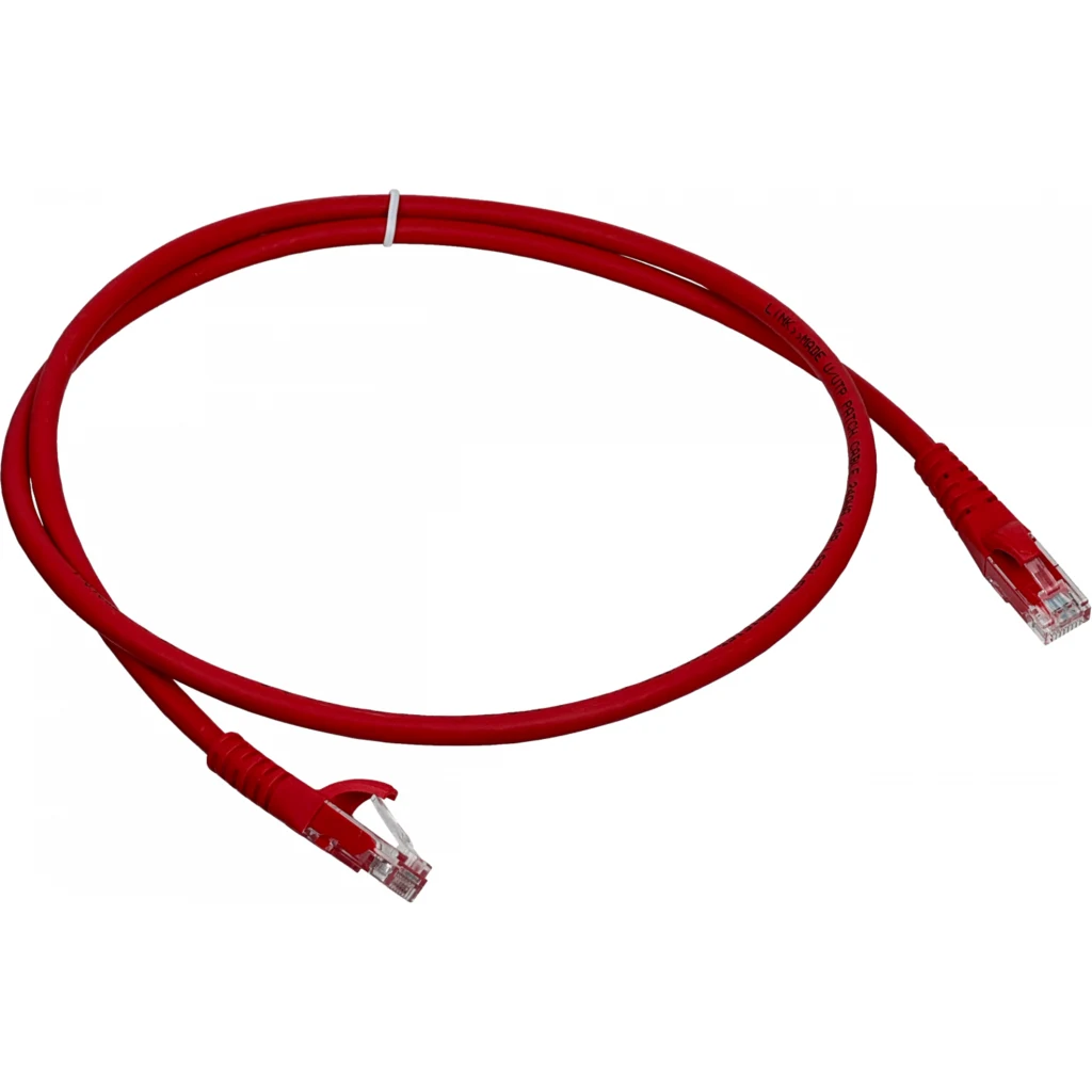 Imagen 2 de LINKMADE 1MT CAT6 ROJO LSZH CABLE PATCH INYECTADO MULTIFILAR