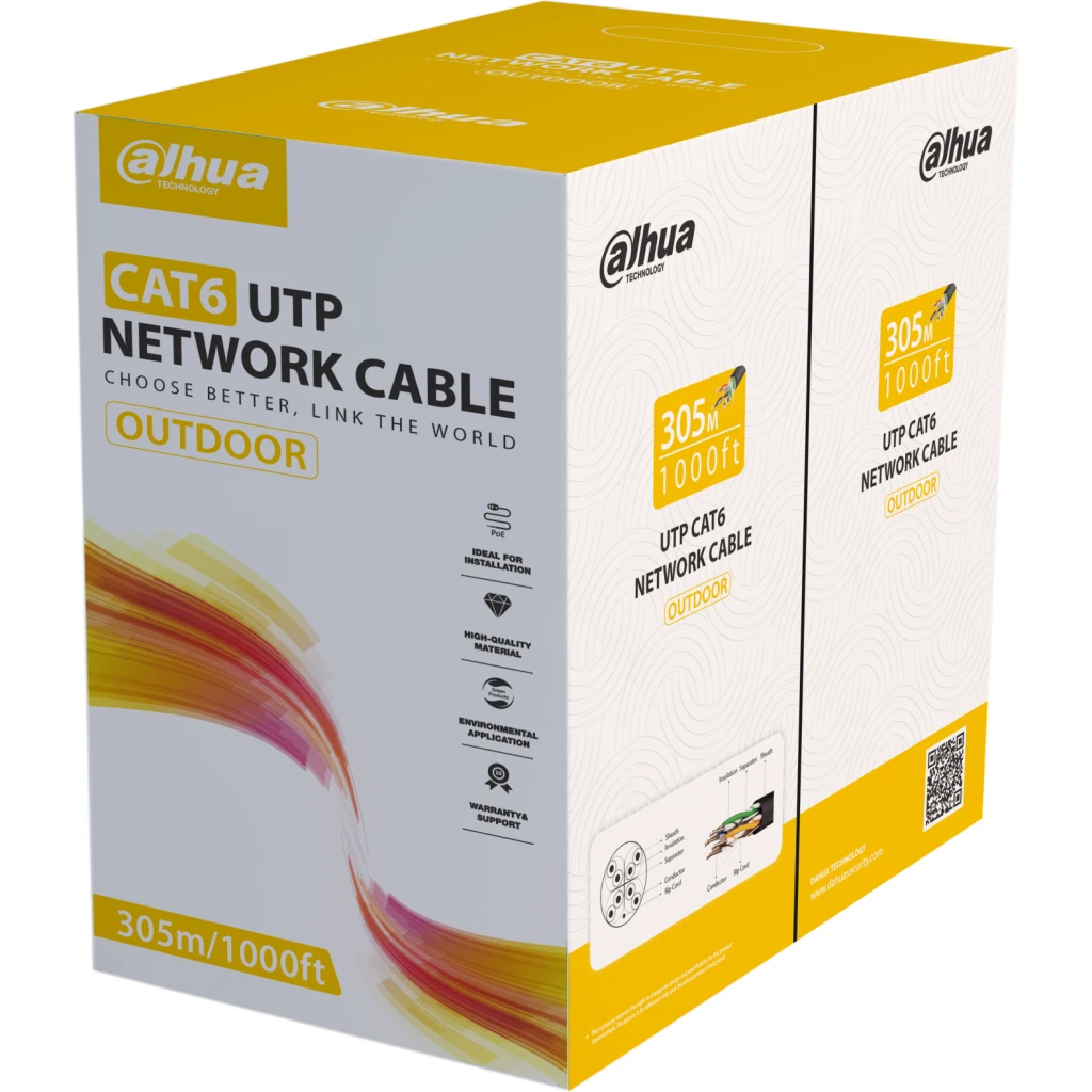 DH-PFM920-6UN. Cable UTP 305 metros Cat6