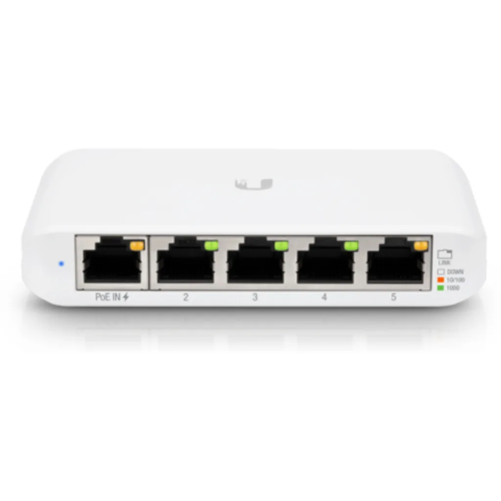 Imagen 3 de Switch Ubiquiti UniFi USW Flex Mini 4xGE s/inyector PoE 1xGE PoE+ In