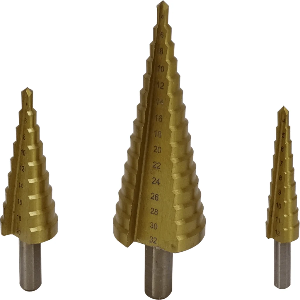FERRETOOLS Kit 3-Brocas Pino 4-12 4-20 4-32mm p/Metal HSS Escalonadas