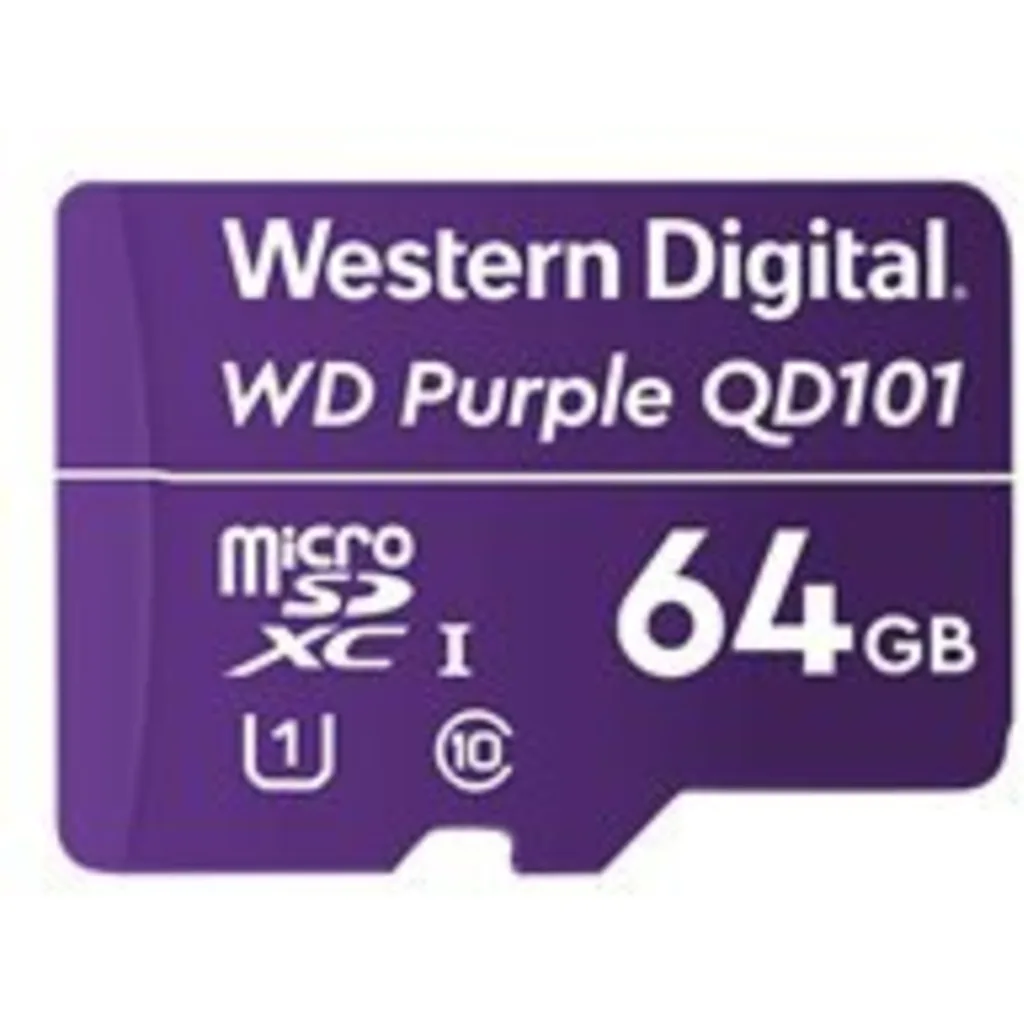 Memoria MicroSDHC 64GB Western Digital Purple SC QD101 UHS-I CL10 Sin Adaptador