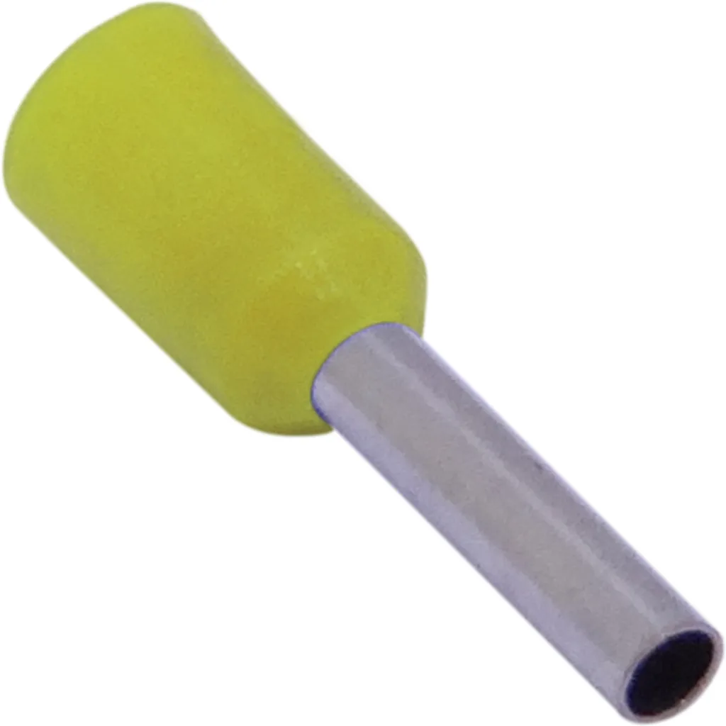 Amarillo 1,5mm2 8/15mm 100-unid AWG16 Ferrules Terminal Aislado Crimp