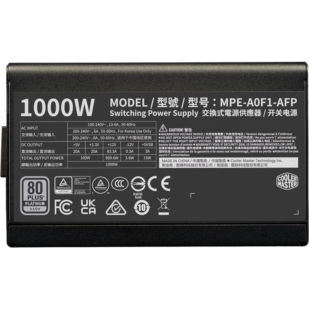 Imagen 3 de ELITE Platinum 1000 FM BL W/O AC cord