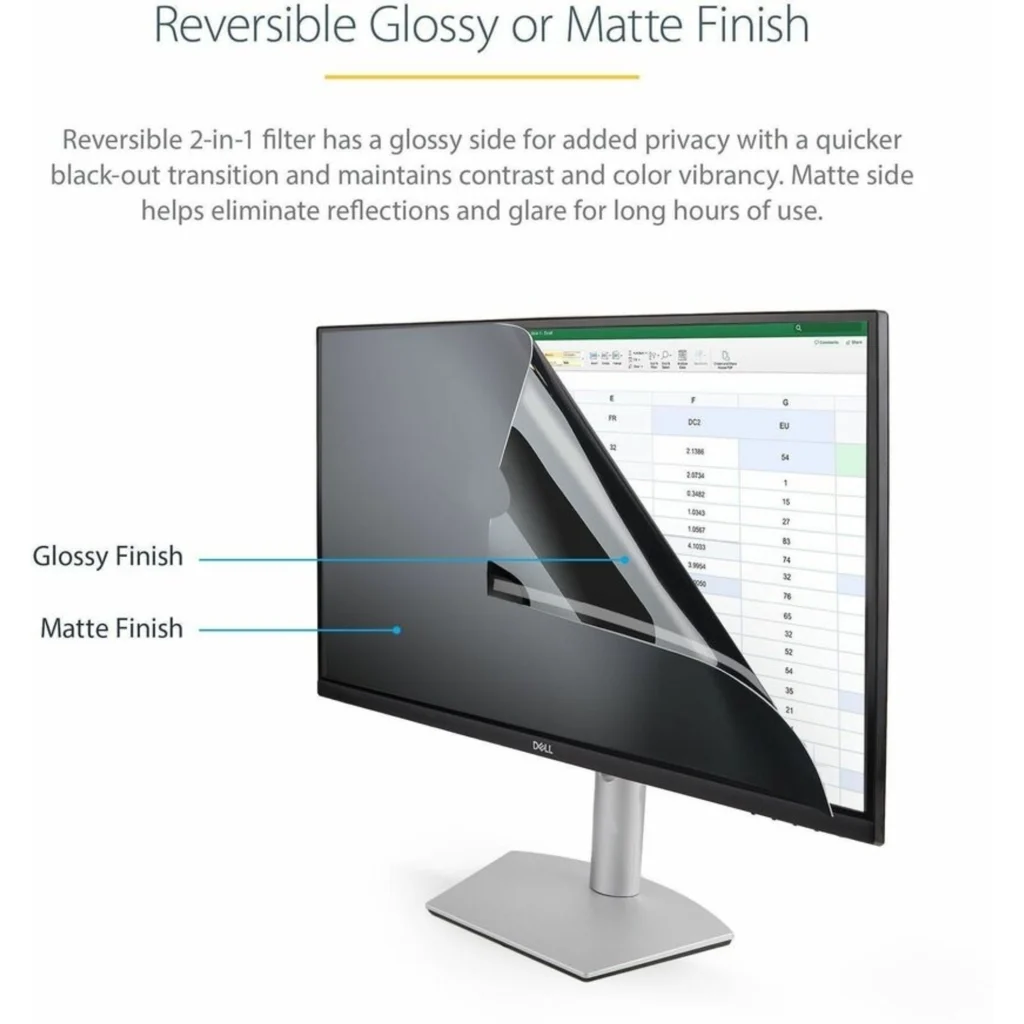 Imagen 5 de Filtro Privacidad para Monitor 24" 16:10 Mate/Brillante Visión +/-30° - StarTech