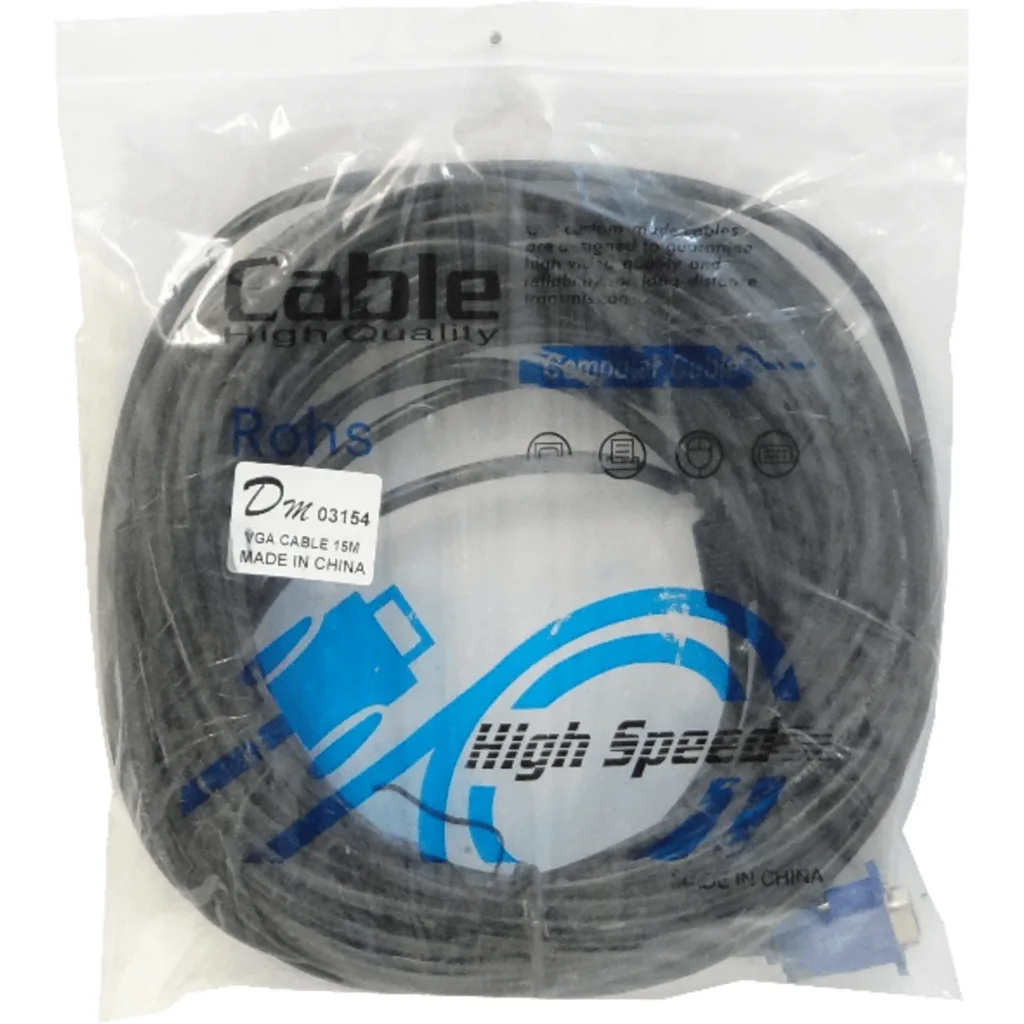 Imagen 1 de Cable VGA M/M 15mts HDB15 - Genérico