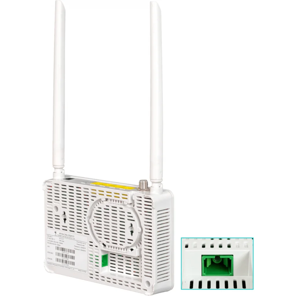 Imagen 3 de ONU XPON CATV WiFi-AC 4-1000 1-F-H RJ11-FXS SC/APC 2-USB-AH req-12V