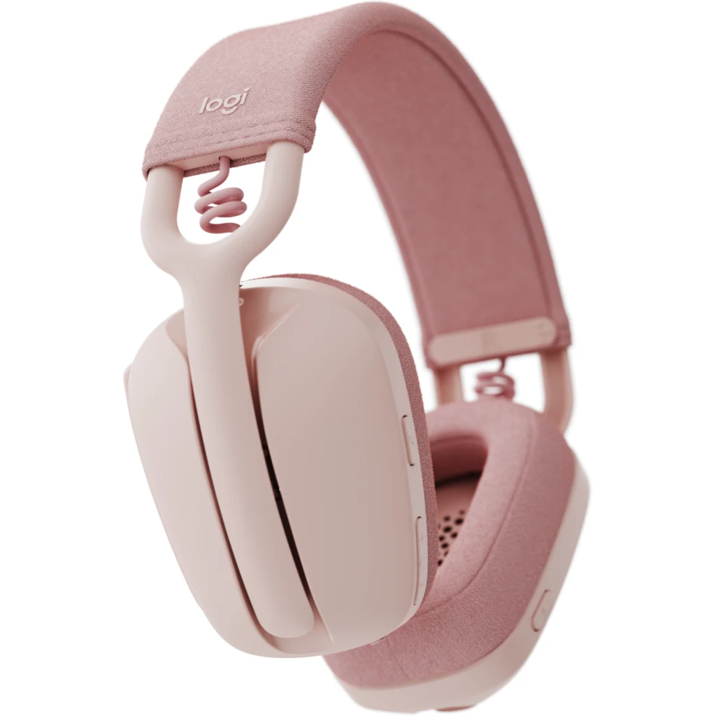 Imagen 4 de Audífonos Logitech Zone Vibe 100 Inalámbricos Bluetooth On Ear Color Rosa