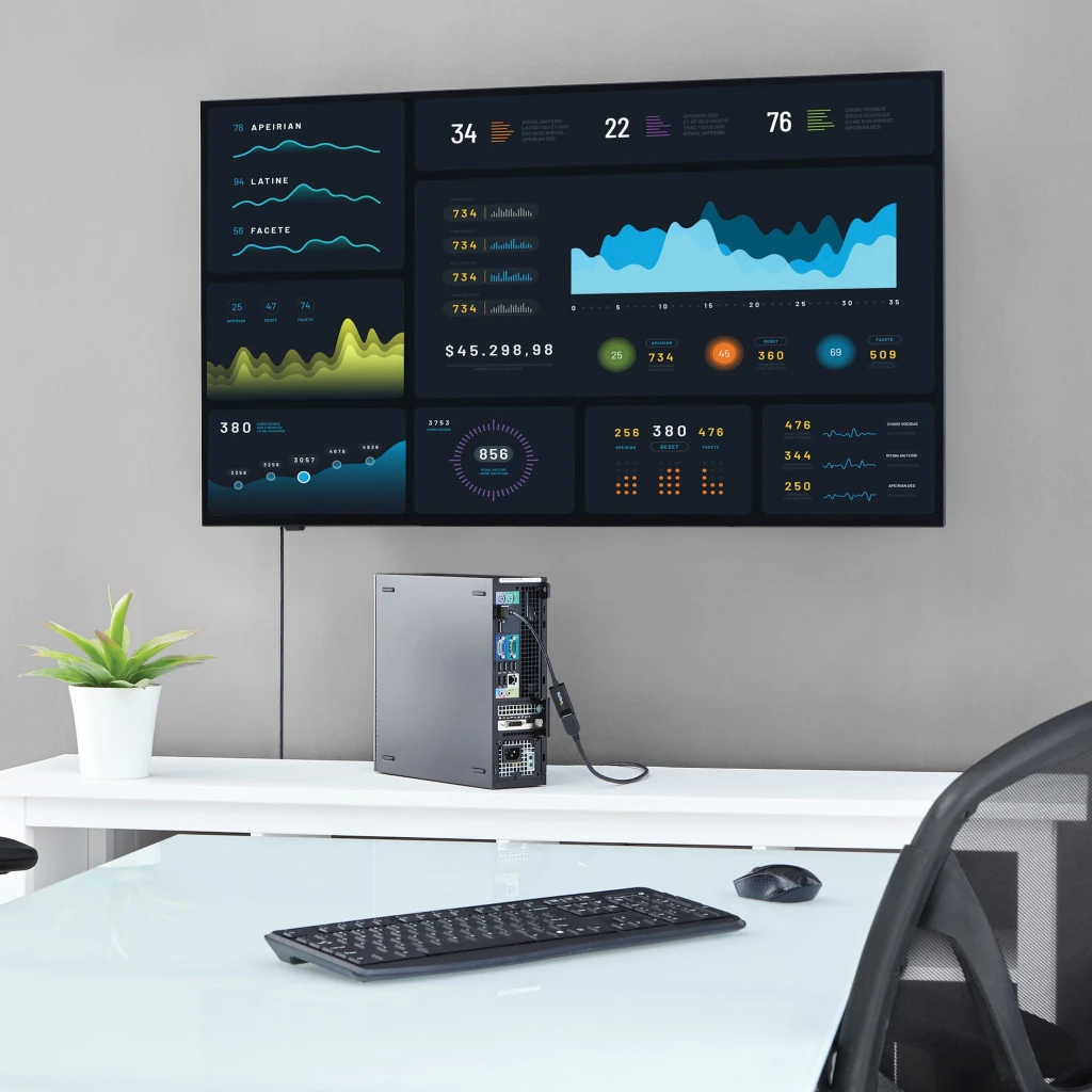 Imagen 3 de Conversor de Video DisplayPort a HDMI con Audio -Adaptador Activo DP 1.2-4K 30Hz