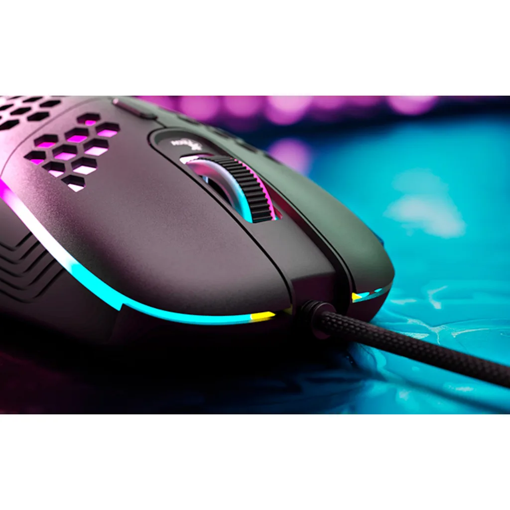 Imagen 14 de Xtech - XTM-620 - Mouse - USB - Wired - Black - Gaming 7 button Honeycomb