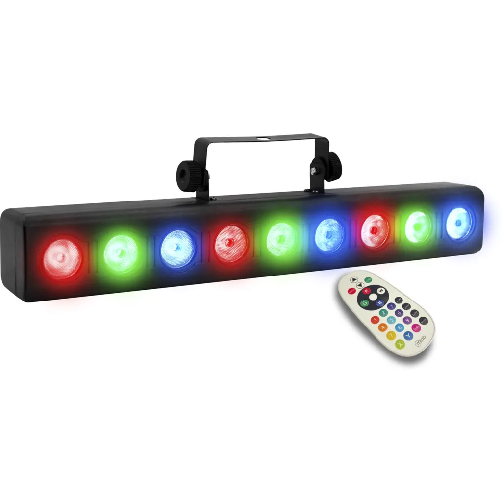 MLAB LUZ FIESTA BARRA 9 LED MIC MUSIC RGBW 4 EN 1