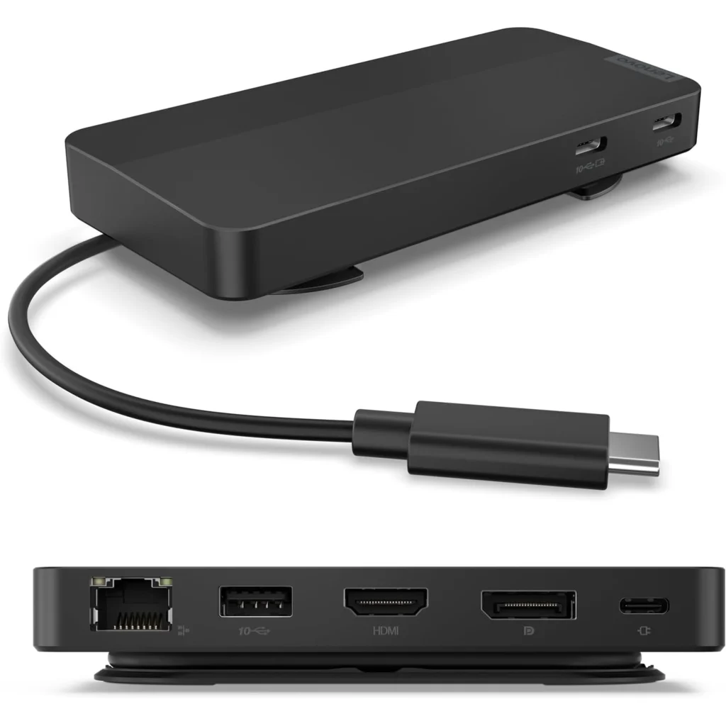 Imagen 0 de Docking Station Lenovo Travel Dock USB-C, Puertos USB3.2 2*USB-C LAN HDMI DP