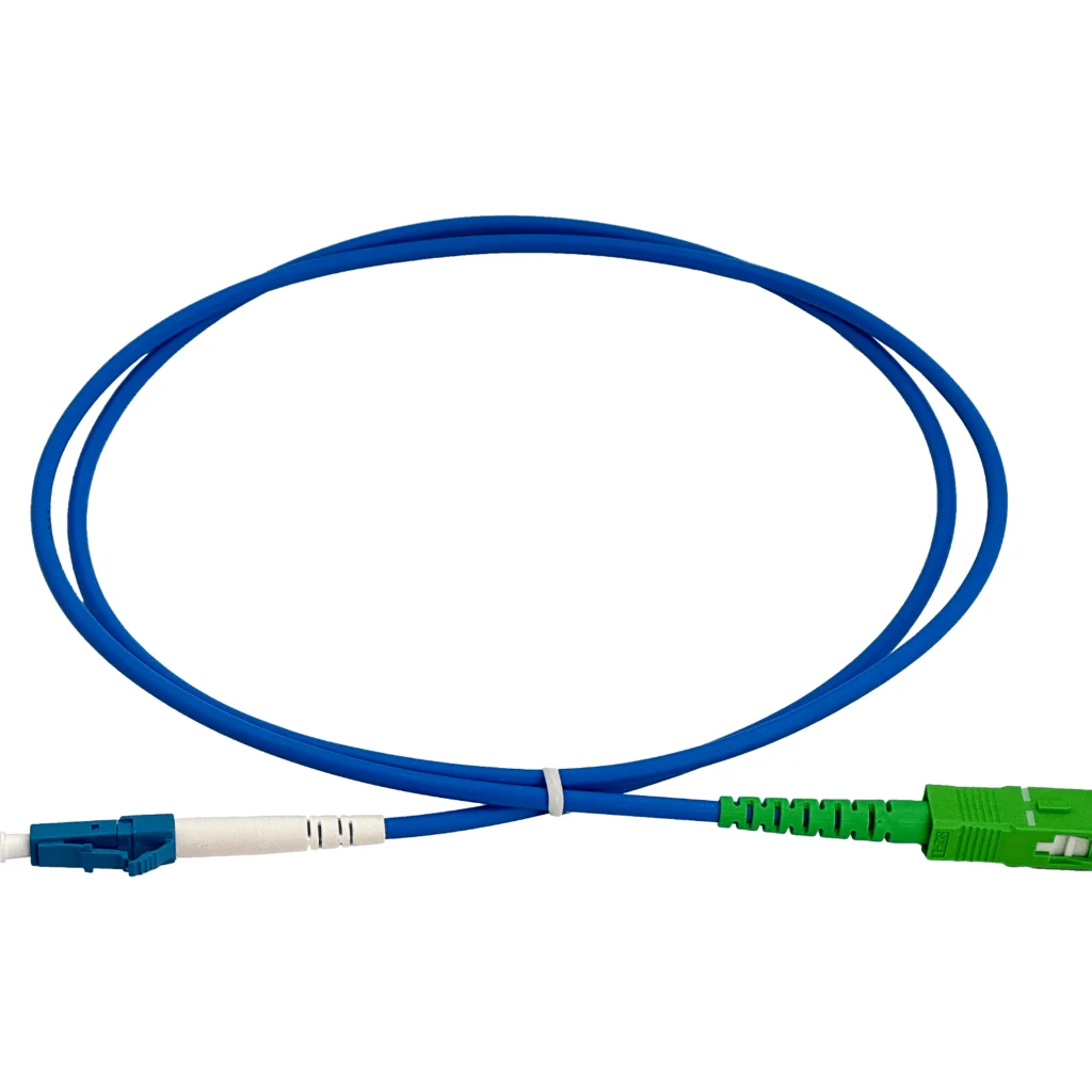 Imagen 1 de LSZH Blindado 1mt LC/UPC-SC/APC SM Simplex JumperFibra 3.0mm 9/125um
