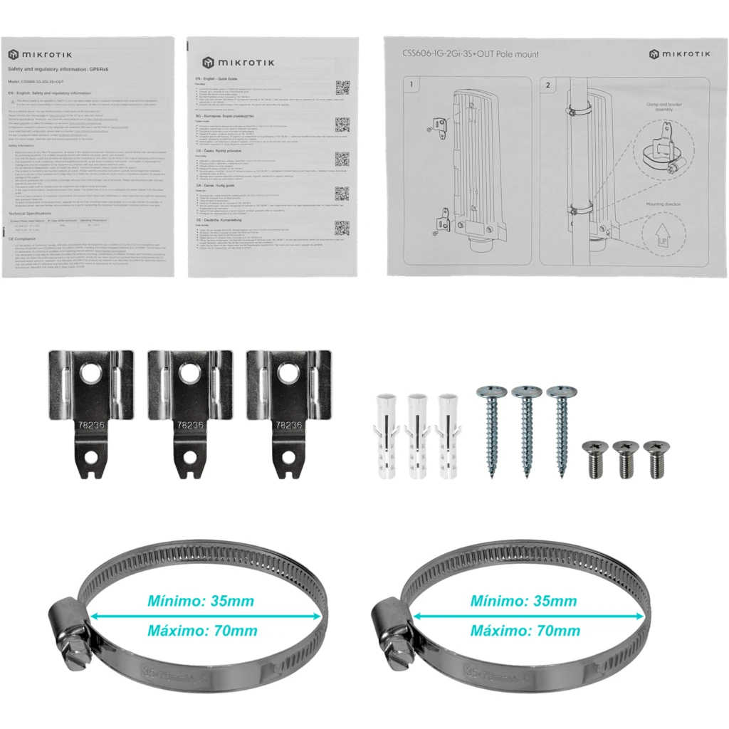 Imagen 5 de MIKROTIK 1-1000-in 2-1000-out 3-SFP+ in-12-57Vdc Out-12-57Vdc Switch