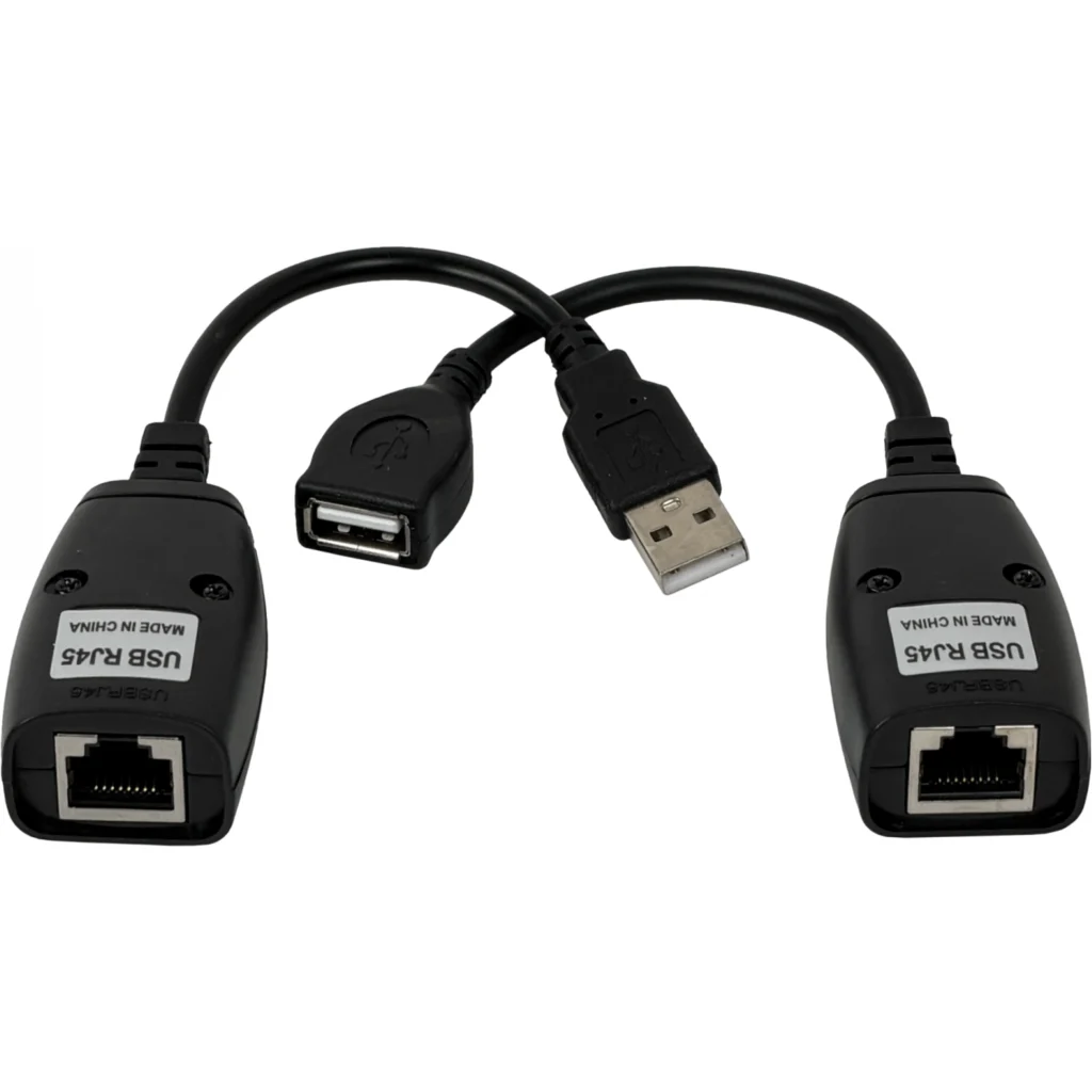Adaptador USB 1.1 a Red Ethernet RJ-45 UTP Cat5 45Mts Pasivo A-M-A-H