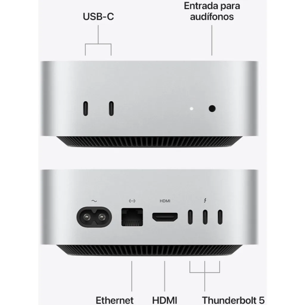Imagen 4 de Mac mini M5 Pro 15C/ GPU 16C/ 24GB RAM/ 512GB