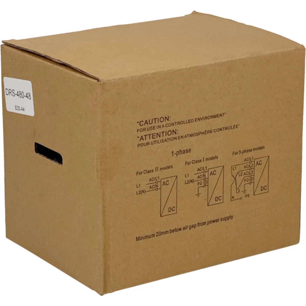 Imagen 2 de MEANWELL 48VDC 10A 480W 10-100AH RJ45 Anch-110mm req/100-277V Riel-DIN