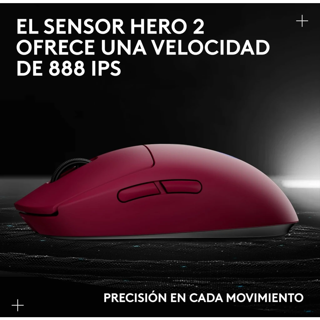 Imagen 14 de Mouse Gamer Logitech Pro 2 LIGHTSPEED Inalámbrico Sensor HERO 2 Rosa