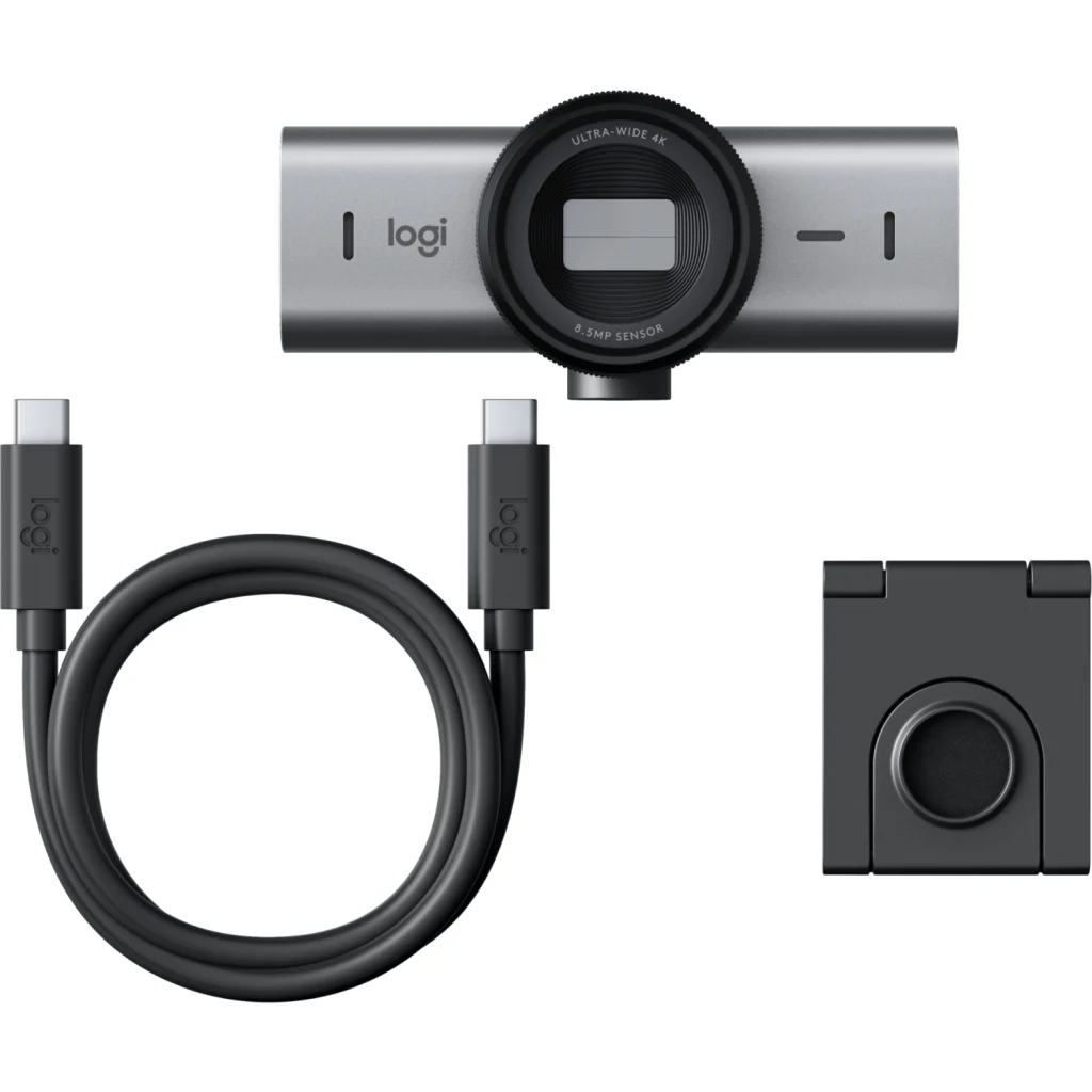 Cámara Web Logitech MX BRIO, 4K UHD Comp. Teams, Zoom Google Meet, Streamlab OSB