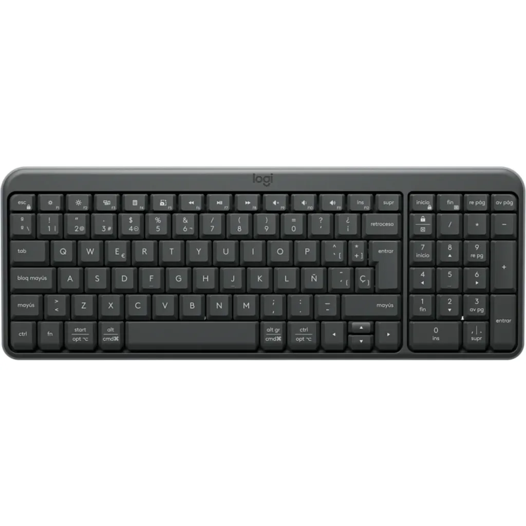 Teclado Inalámbrico Logitech K250, Epañol Qwerty Bluetooth Color Graphite