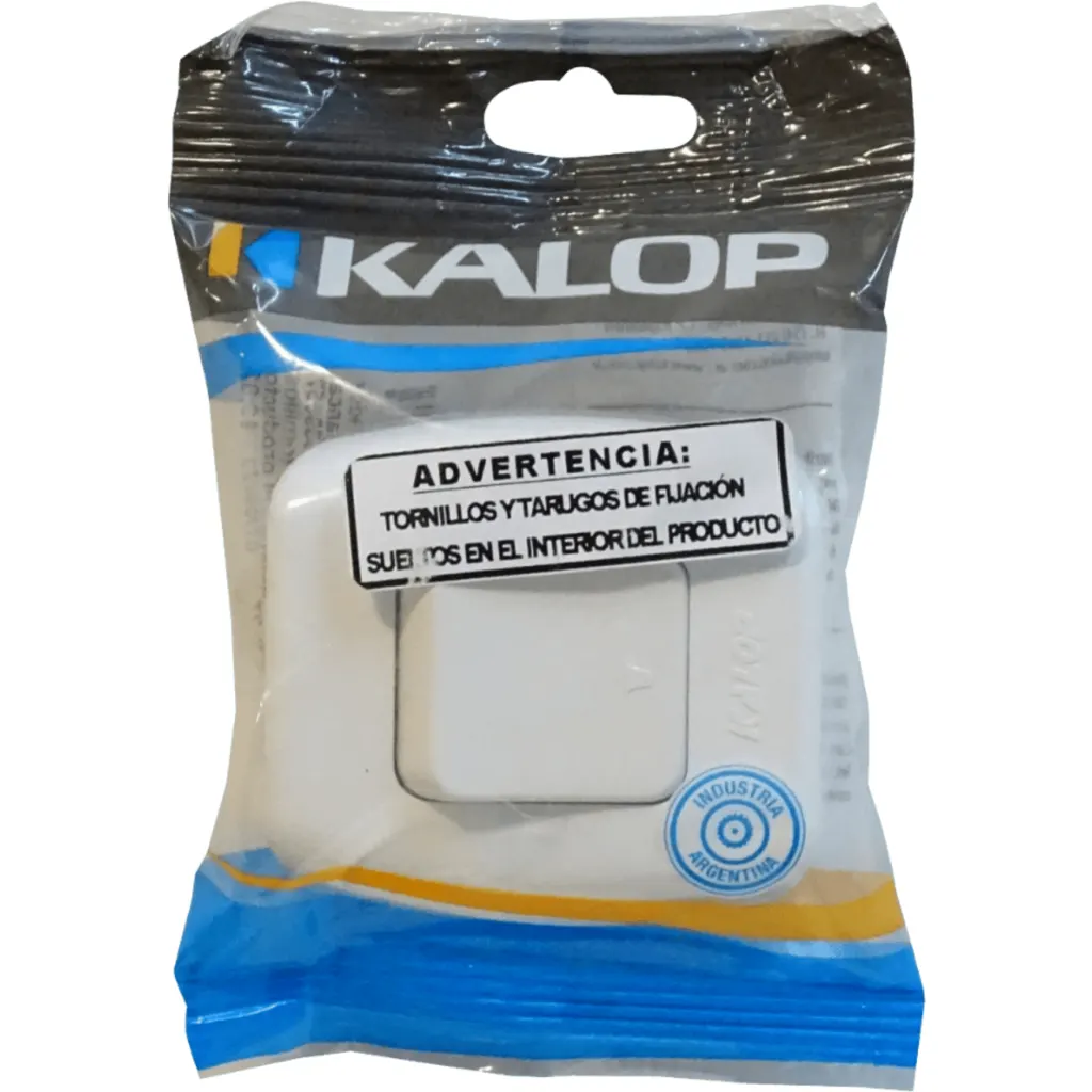 Imagen 3 de KALOP Interruptor Pulsador Blanco Switch Tekna KS39657