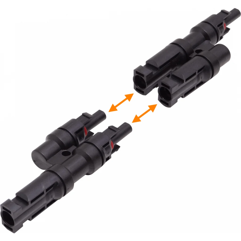 SY-PV Par Conector 2x1 Doble MC4 Paralelo IP67 Multi-Contact p/Solar
