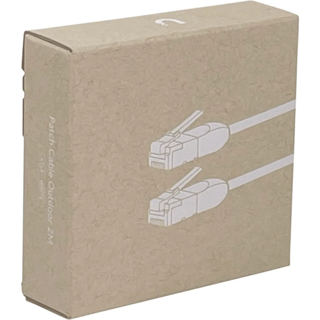 Imagen 1 de UBIQUITI 2mt Blanco Cat6A F/UTP Cable Exterior TPE 10GbE